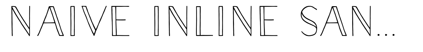 Naive Inline Sans Medium